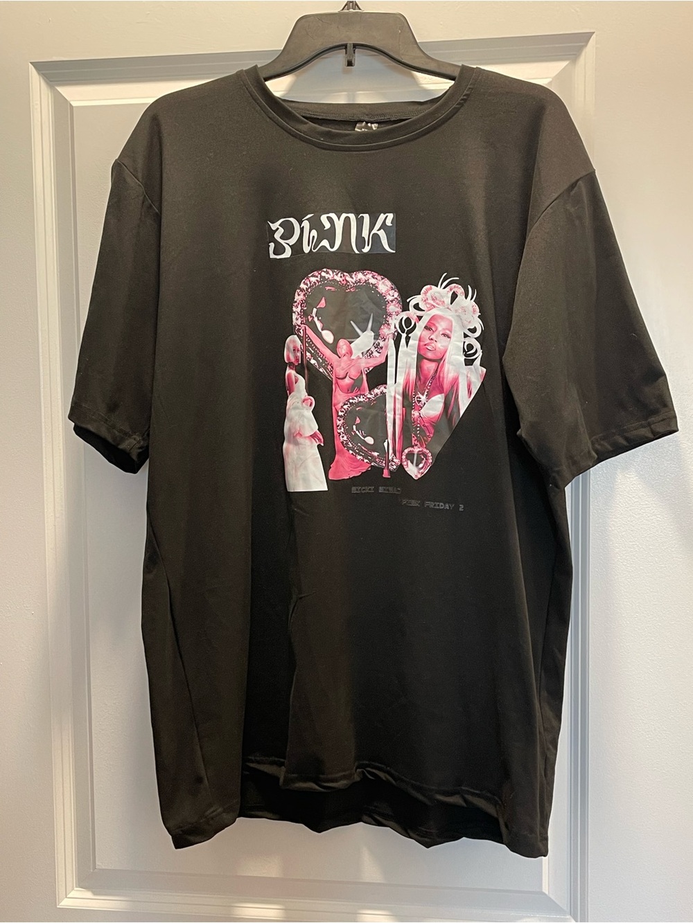 Custom Nicki Minaj Pink Friday 2 Black Graphic Tee